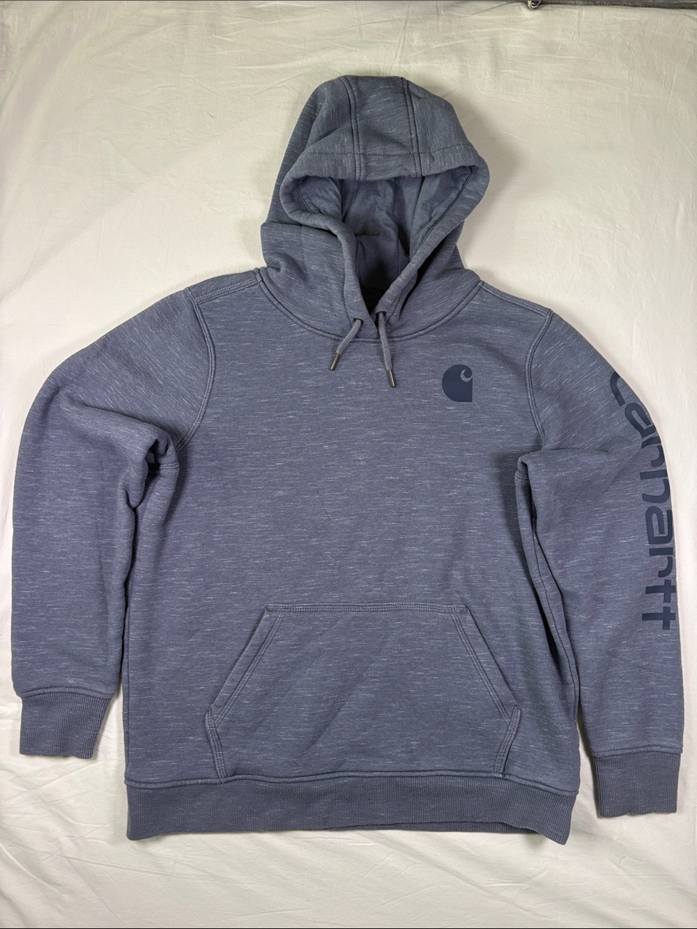 Carhartt Men's Heathered Slate Blue Pullover Hoodie